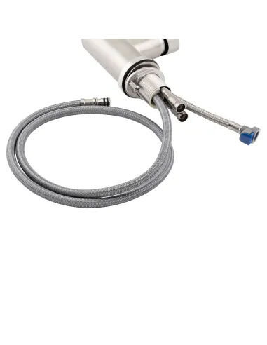  Змішувач для кухні з висувним виливом Lidz NKS 12 32 015FL-13 на гайці - 7