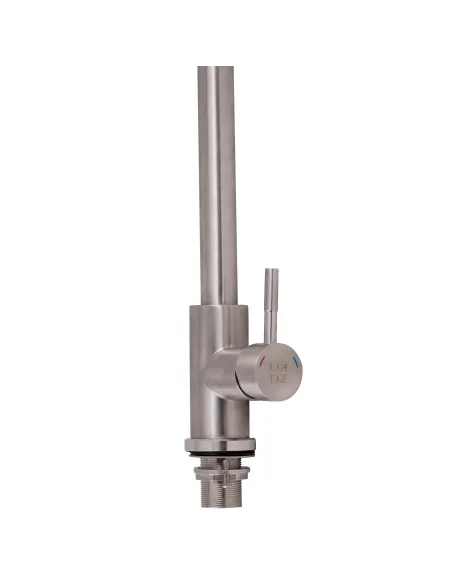 Змішувач для кухні з висувним виливом Lidz NKS 12 32 015FL-8 на гайці - 4