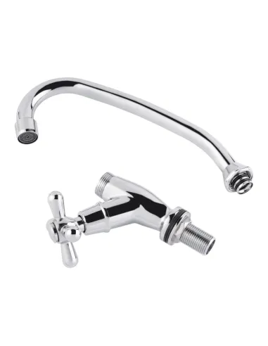 Кран на одну воду для кухни Lidz CRM Dominox 15 269F, на гайке - 4