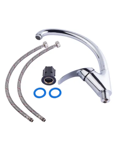 Змішувач для кухні Lidz CRM Mars 81 007F-3 на гайці. - 6