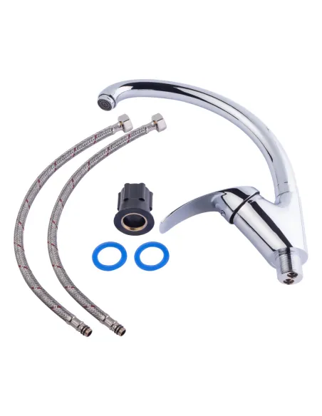 Змішувач для кухні Lidz CRM Mars 81 007F-3 на гайці. - 6