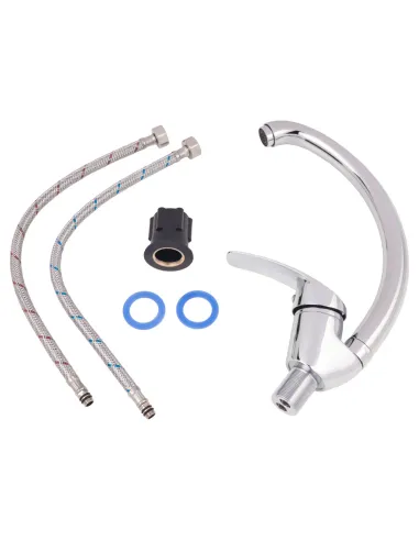 Смеситель для кухни Lidz CRM Mars 81 008F-3, на гайке - 6