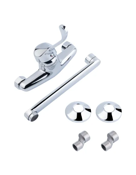 Змішувач для кухні Lidz CRM Watt 83009, настінний - 5