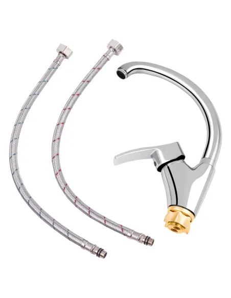 Змішувач для кухні Lidz CRM 20 4901103, на гайці - 5