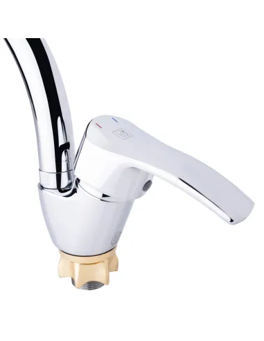 Смеситель для кухни Lidz CRM 20 49 008 04, на гайке - 3