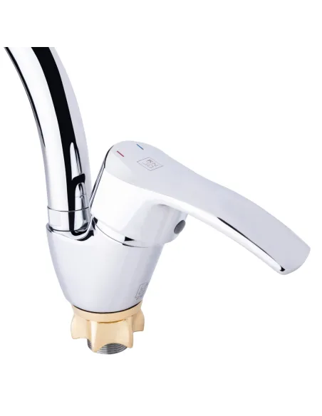 Смеситель для кухни Lidz CRM 20 49 008 04, на гайке - 3