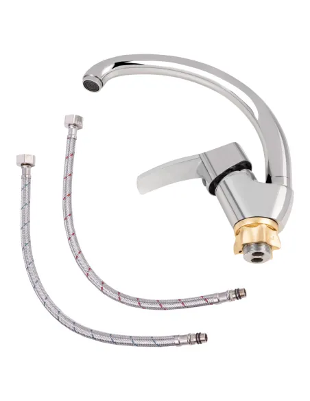 Смеситель для кухни Lidz CRM 20 49 008 04, на гайке - 6