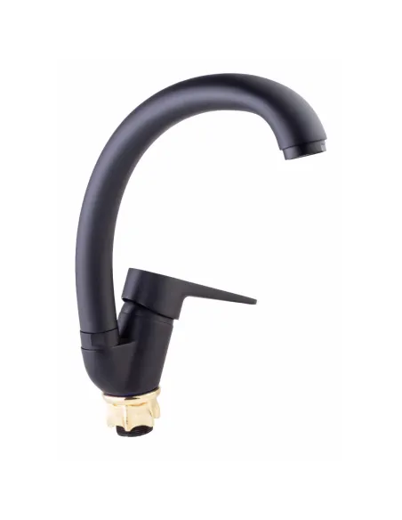 Змішувач для кухні Lidz BLA 14 43 008F-3, чорний, на гайці - 1