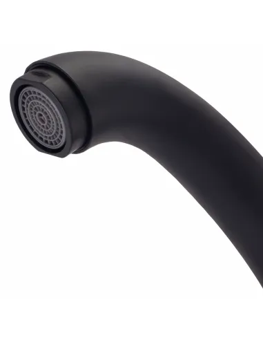 Змішувач для кухні Lidz BLA 14 43 008F-3, чорний, на гайці - 3