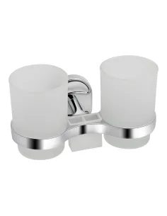 Двойной стакан для ванной комнаты Lidz CRG 114.04.02 с держателем зубных щеток - 1
