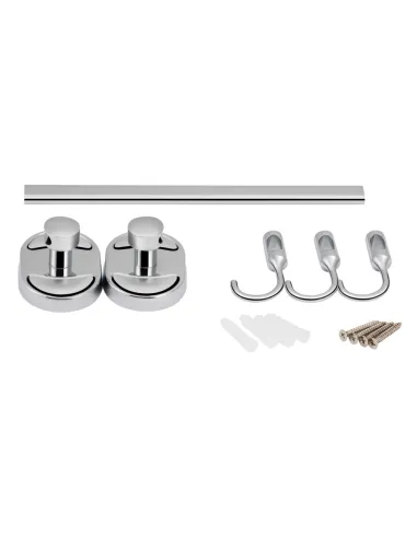 Крючок для полотенец Lidz CRM 114.08.03, планка, 3 крючка - 5