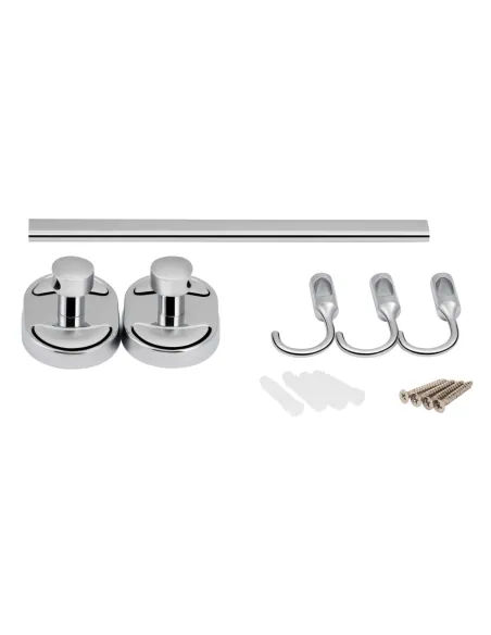 Крючок для полотенец Lidz CRM 114.08.03, планка, 3 крючка - 5