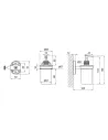 Дозатор для жидкого мыла Lidz CRM 114.02.02, настенный - 2