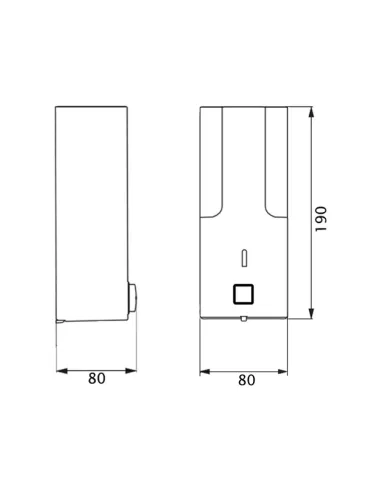 Диспенсер для рідкого мила Lidz PLA 120.01.01, настінний, білий, 380 мл - 2