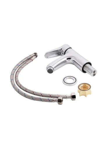 Змішувач для умивальника Lidz CRM 14 34 001F цинк, хром - 3