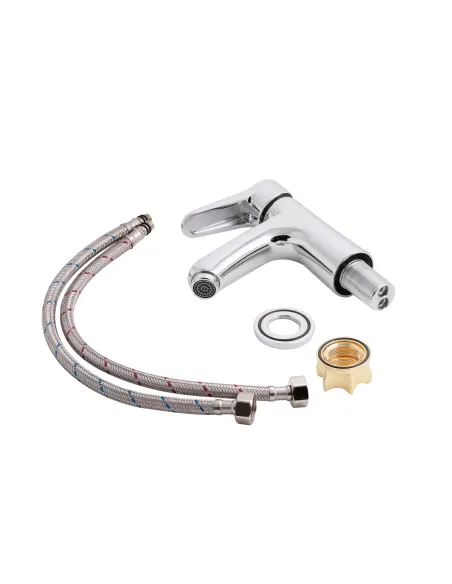 Змішувач для умивальника Lidz CRM 14 34 001F цинк, хром - 3