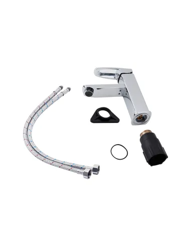 Змішувач для умивальника Lidz CRM 13 33 001F цинк, хром - 3