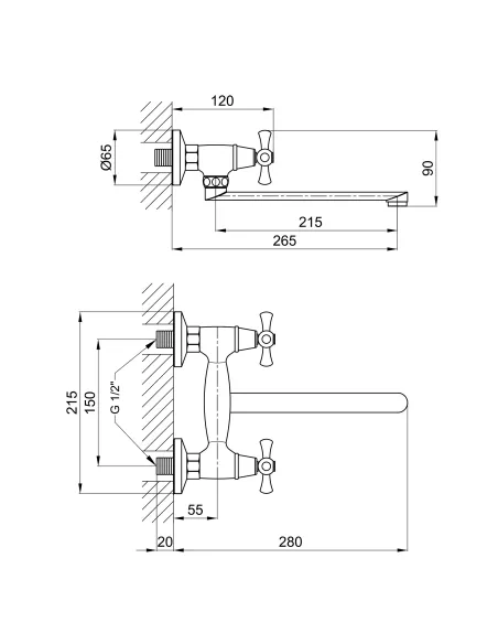 Змішувач для кухні Lidz CRM 75 21 361 цинк, хром - 2