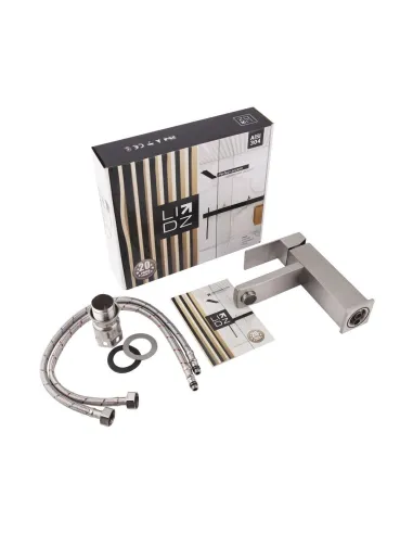 Смеситель для умывальника из нержавеющей стали Lidz NKS 10 30 001F - 6