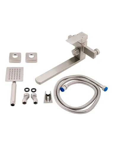 Змішувач для ванни з нержавіючої сталі Lidz NKS 10 30 005-1 - 7