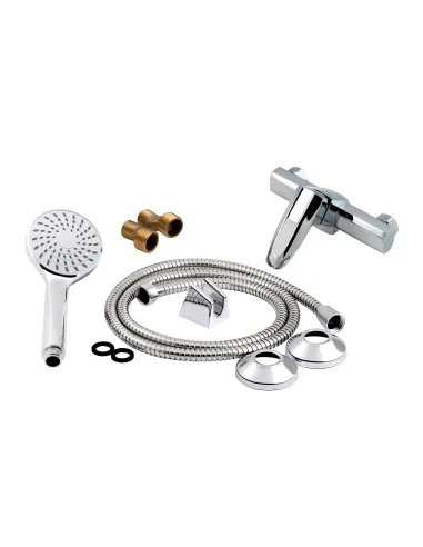 Смеситель для душа Lidz CRM 13 33 010 цинк, хром - 6