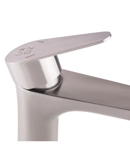 Змішувач для умивальника з нержавіючої сталі Lidz NKS 09 35 001F - 3