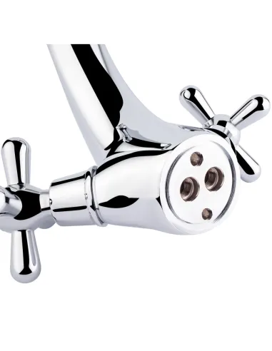 Змішувач для умивальника Lidz CRM Dominox 15 161 латунь, хром - 3