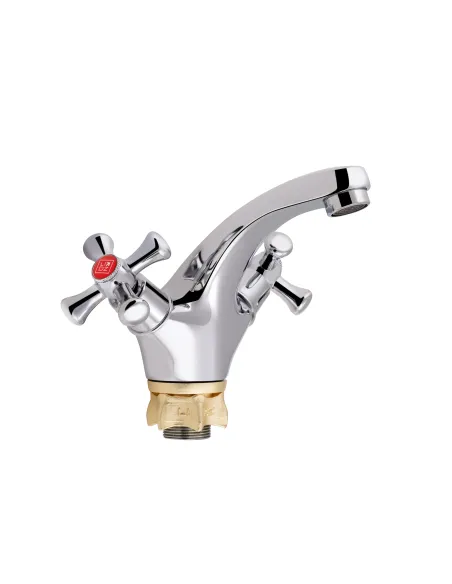 Смеситель для умывальника Lidz CRM 75 21 161F цинк, хром - 1