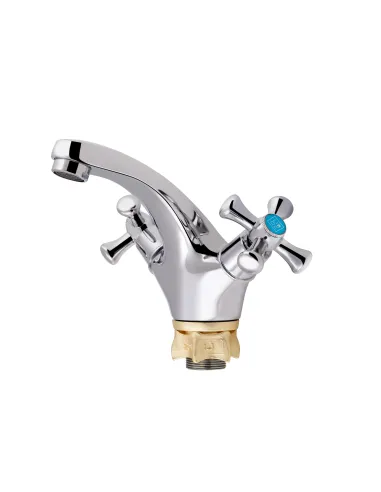 Смеситель для умывальника Lidz CRM 75 21 161F цинк, хром - 3