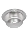 Кухонна мийка кругла Lidz Satin 490-A 0,8 мм - 4