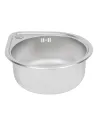 Кухонна мийка кругла Lidz Satin 4539 0,8 мм - 4