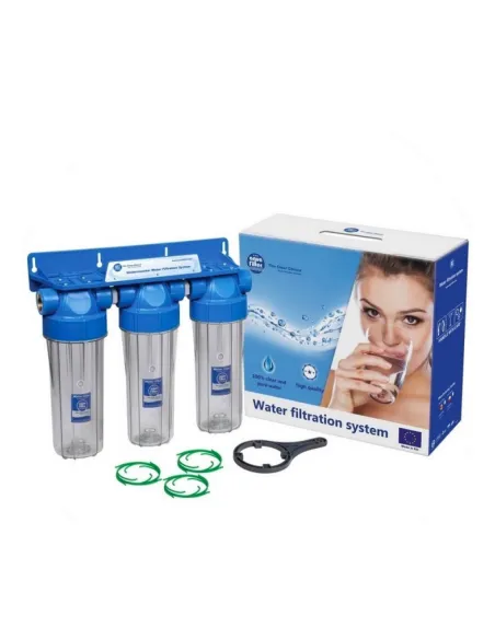 Фильтр для очистки воды Aquafilter FHPRCL34-B-TRIPLE, 3/4 дюйма - 1