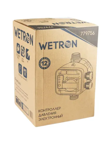 Электронное реле давления Wetron DSK-8.2, 1.1 кВт, розетка - 8