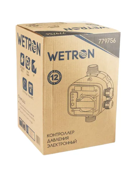 Электронное реле давления Wetron DSK-8.2, 1.1 кВт, розетка - 8