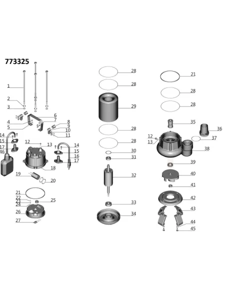 Дренажный насос Aquatica 773325 V1100F 1.1кВт  - 3