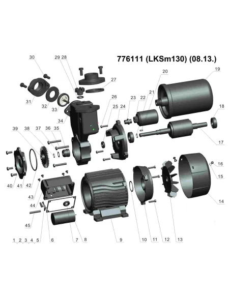 Насосна станція Leo 776111 LKSm130 0.125кВт, 1л - 4 Насосна станція Leo 776111 LKSm130 0.125кВт, 1л - 4