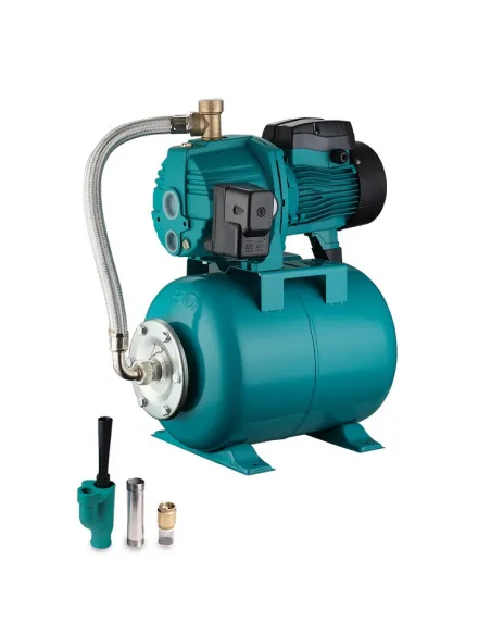 Насосная станция Leo 776238 AJDm75/4HA3 0.75 кВт, внешний эжектор, бак 24 литра - 1