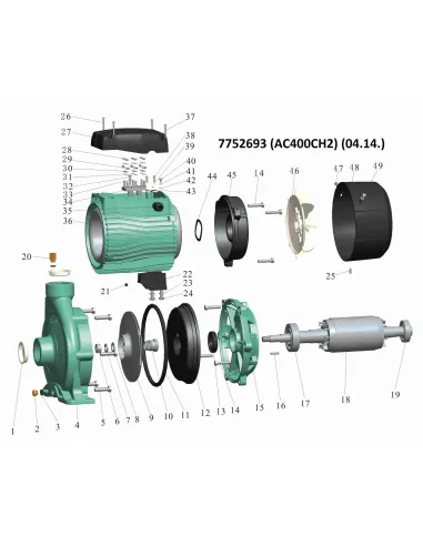 Поверхностный насос центробежный Leo 775271 ACm300C2 3кВт - 3