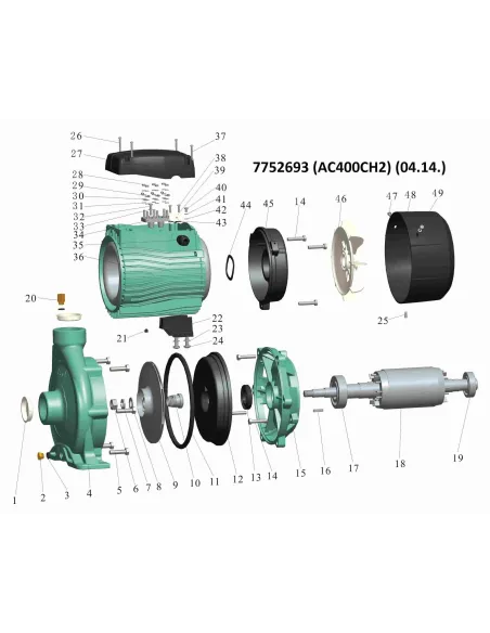 Поверхностный насос центробежный Leo 775271 ACm300C2 3кВт - 3