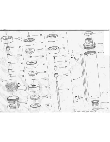 Скважинный насос центробежный Dongyin 777152 4SDm8/9 1.1кВт - 4