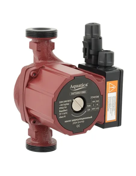 Циркуляційний насос Aquatica 774136 GPA25-6/180 II 5-45Вт, 180мм, енергозберігаючий - 1