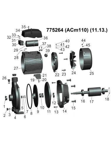 Поверхневий насос Leo 775264 ACm110 1.1 кВт - 3