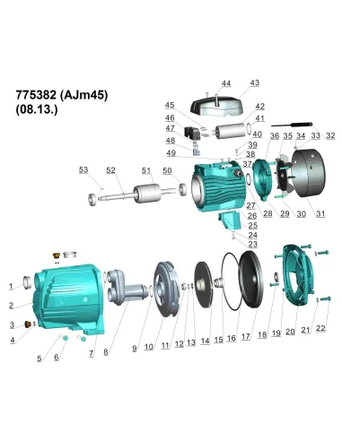 Поверхностный насос Leo 775382 AJm45 0.45 кВт - 4