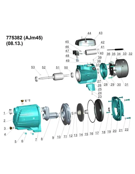Поверхностный насос Leo 775382 AJm45 0.45 кВт - 4
