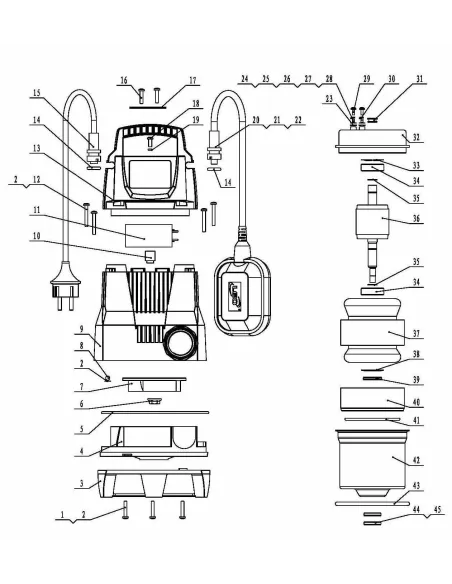 Дренажный насос Leo 773242 LKS-406PW, 0.4 кВт - 3