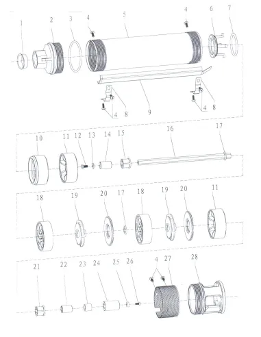 Скважинный насос Dongyin 777105 3SDm1.8/38, 1.1 кВт - 5