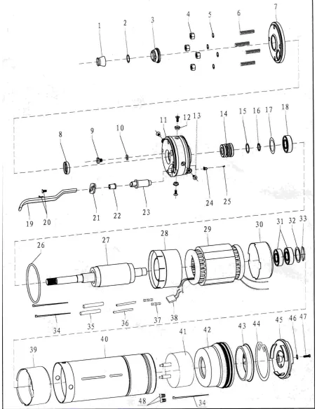 Скважинный насос Dongyin 777141 4SDm6/8, 0.75 кВт - 3