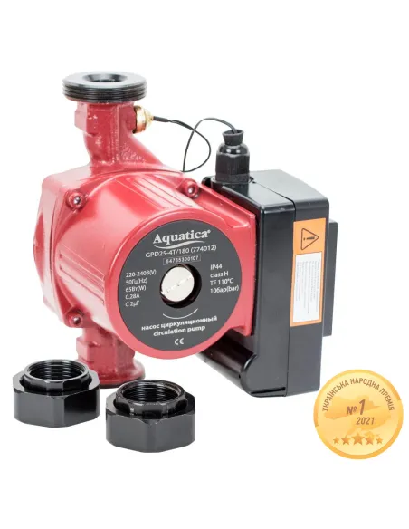 Циркуляційний насос Aquatica 774012 GPD25-4T/180 терморегулятор, 65 Вт - 1