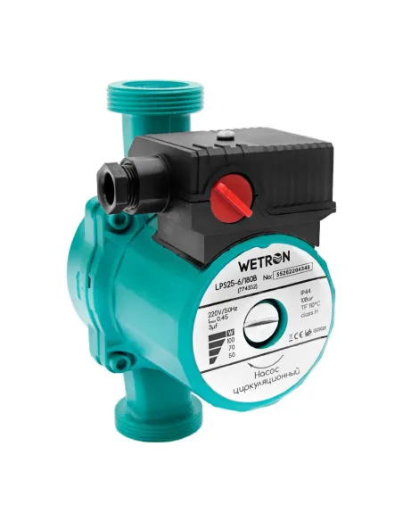 Циркуляційний насос Wetron 774332 LPS25-6/180G 100 Вт - 2 Циркуляційний насос Wetron 774332 LPS25-6/180G 100 Вт - 2