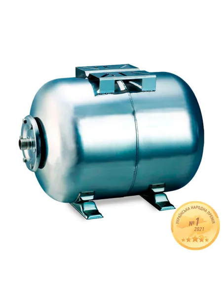 Гідроакумулятор Aquatica 779111 HT24SS горизонтальний, нержавіюча сталь - 1